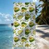 Süßes Avocado-Muster Handtuch Schnelltrocknend Strandhandtücher Sind Geeignet Für Schwimmbäder Camping Yoga Und Das Fitnessstudio
