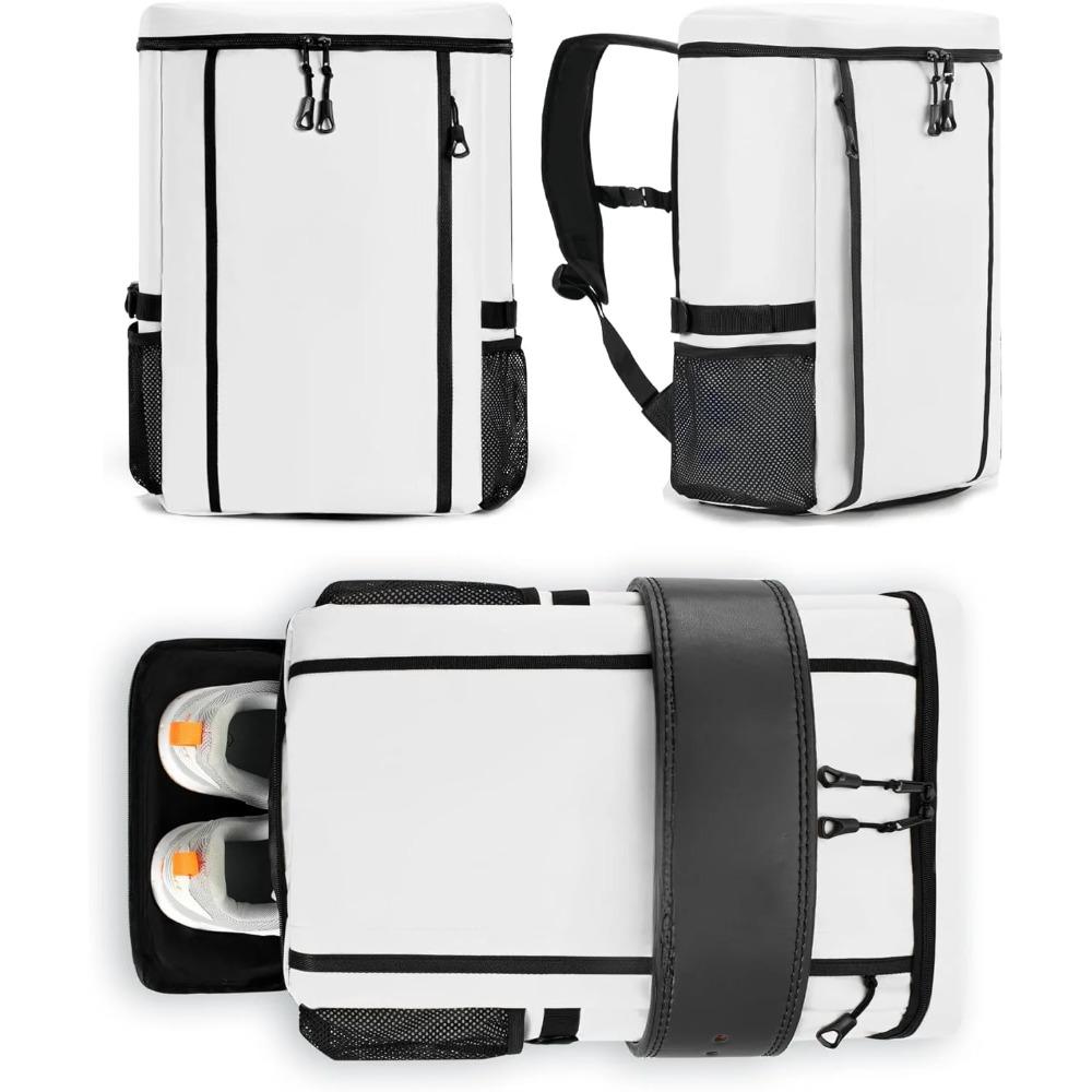 Gym Backpack with Gym Belt Holder for Men and Women Waterproof Travel Backpack with Shoe Compartment and Laptop Compartment
