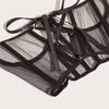 Women Waistband Corset Belt Under Bust Waist Cincher Mesh Party Clubwear Elegant
