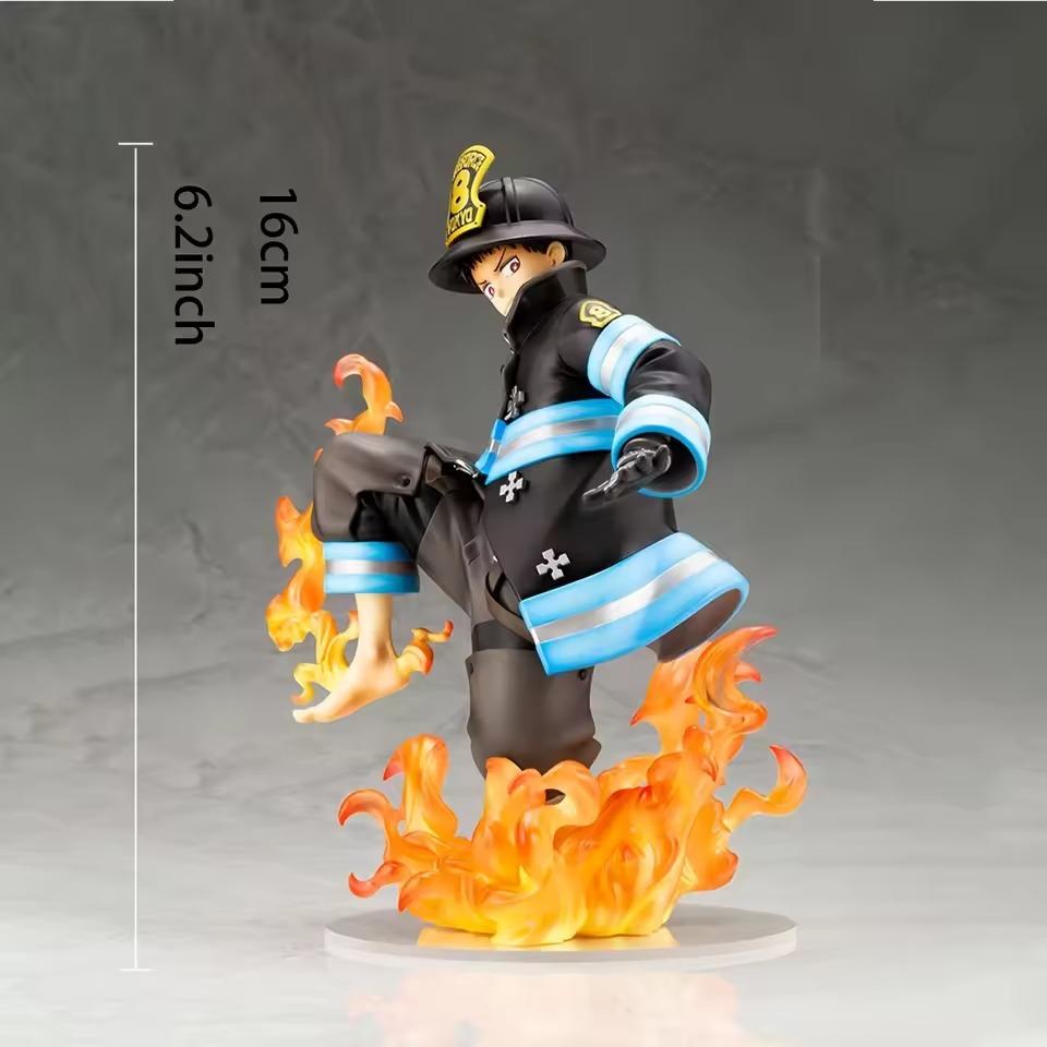 In Stock Original KOTOBUKIYA ARTFX J Fire Force Shinra Kusakabe Anime Finished Model Toy Gifts Collection
