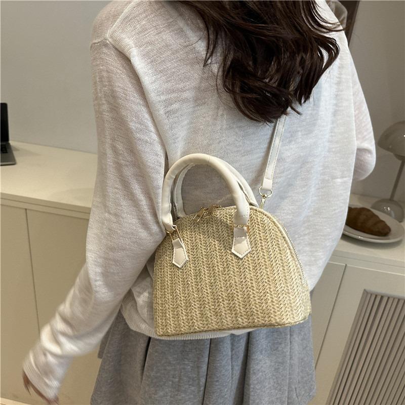 Sommermode High-End Textur Trend Tragbare Muscheltasche Einfarbig Atmosphäre Vielseitig Beliebt Schulter Umhängetasche