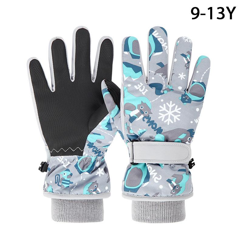 Kinder Kinder Ski Handschuhe Winter Snowboard Schnee Warme Handschuh Jungen Mädchen Wasserdicht Verdicken Fäustlinge Halten Finger Warm