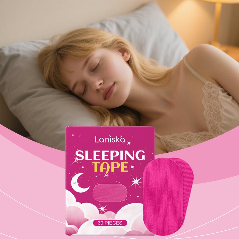No Snore Mouth Tape 30PCS Gentle Adhesive Sleep Strips Soft and Comfortable for Home Bedroom Travel