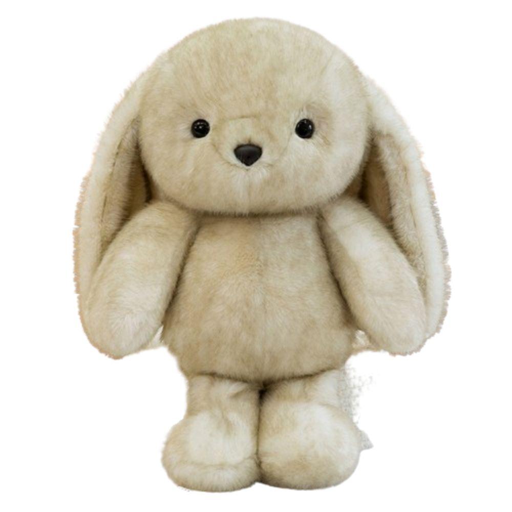 Fluffy Big Ear Rabbit Plush Toy Interactive Stuffed Animals Rabbit Toy  Birthday Parties