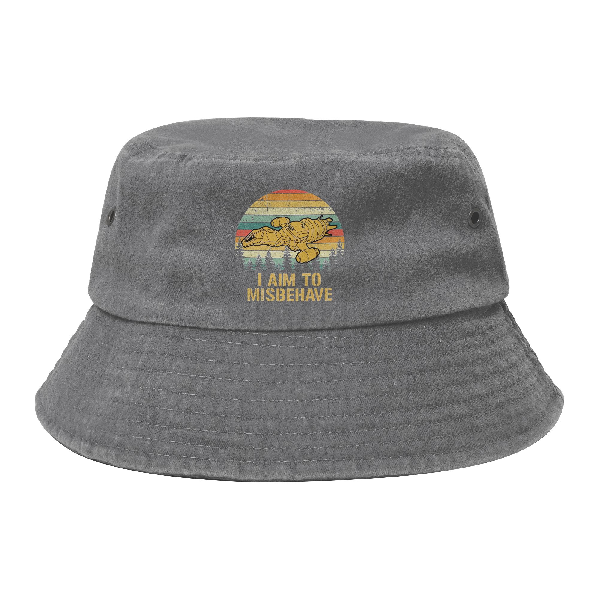 Summer Beach Vacation Getaway Headwear I Aim To Misbehave Firefly Serenity Bucket Hat Teen Sun Hat Ispoti Cap Fishing Caps One Size