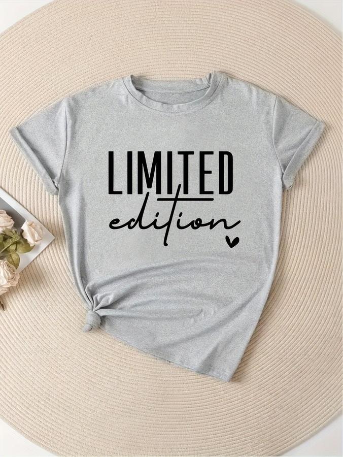 Unisexs Womens Fashion T Shirts Casual Limited Edition Graphic Tee Fashionable Letter Urban Style Print Round Neck Yk TShirt
