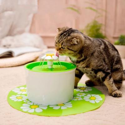 Round Auto Filter Pets Water Fountain USB Electric Mute Cat Drinker Bowl Recirculate Filtring Drinker for Cats Water Dispenser
