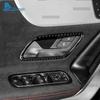 Real Soft Carbon Fiber Trim Sticker For Mercedes Benz A CLA Class W177 W118 C118 2020-2025 2025 Car Inner Door Handle Frame