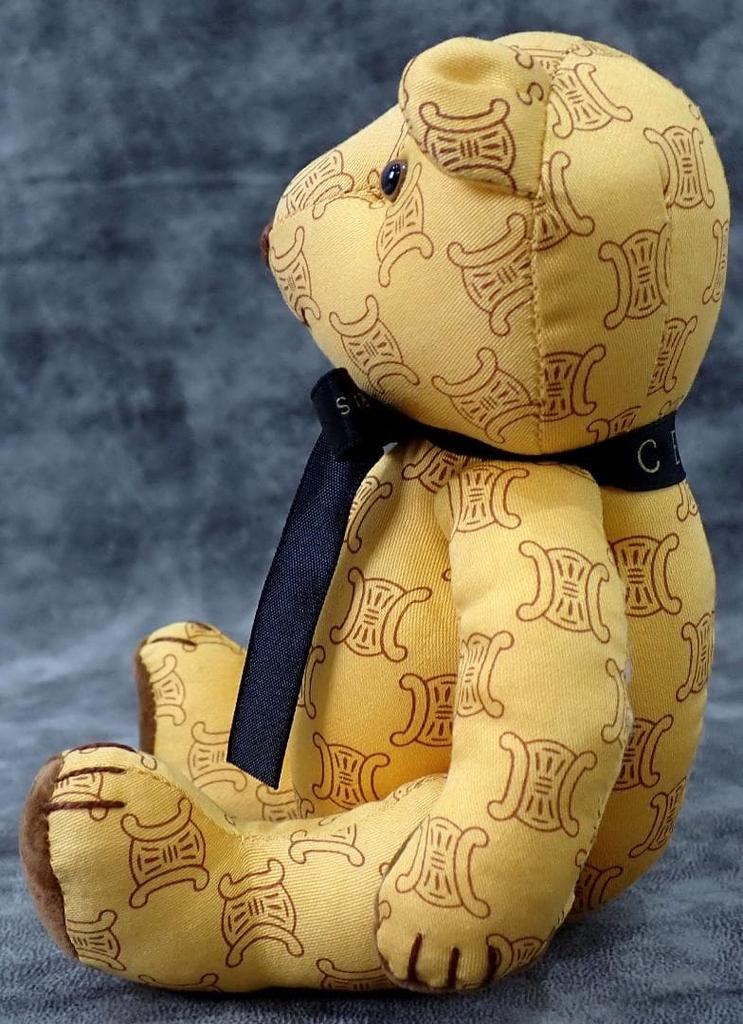 [USED] Excellent Condition Celine Macadam Pattern Teddy Bear, Brown