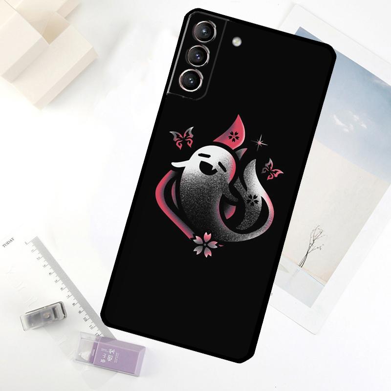 Genshin Impact Hu Tao Ghost Phone Case For Samsung Galaxy S24 FE S23 Ultra S21 S22 S25 S26 Ultra S10 Plus S20 FE Cover