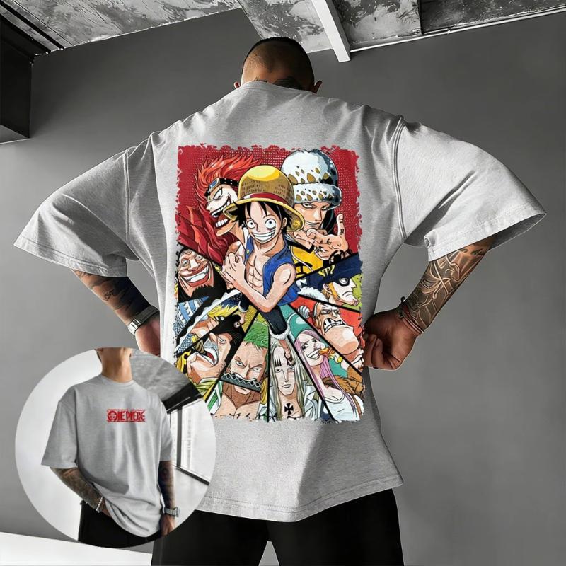 

Футболка с принтом аниме One Piece Луффи для мужчин и женщин, мультяшная графическая футболка, повседневные хлопковые топы, уличная одежда, кавайная, для косплея, одежда Y2k, лето 2026 S