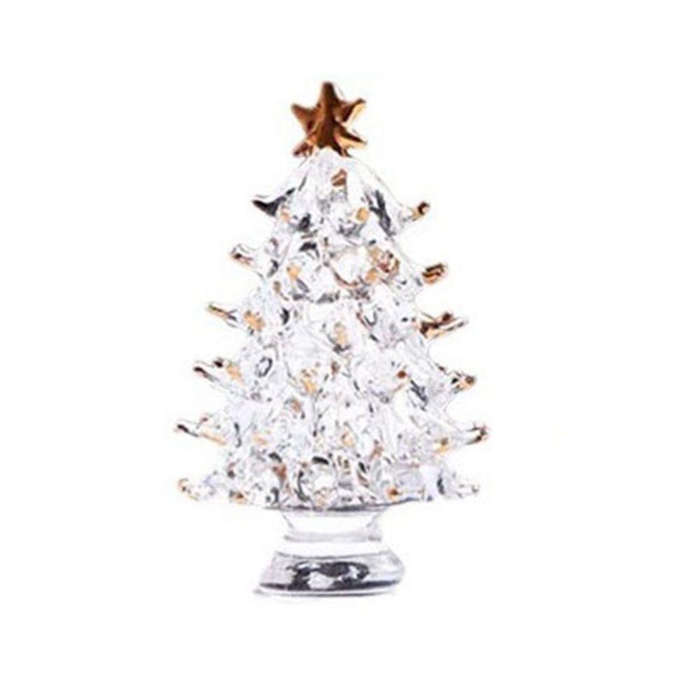 Exquisite Christmas Tree Miniature Cute Tree Statue Beautiful Crystal Tree Figurine  Office