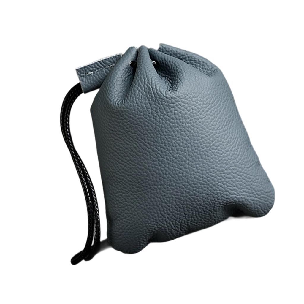Minimalist Leather Jewelry Gift Bag Reusable Protective Case for Delicate Accessories Customes Color