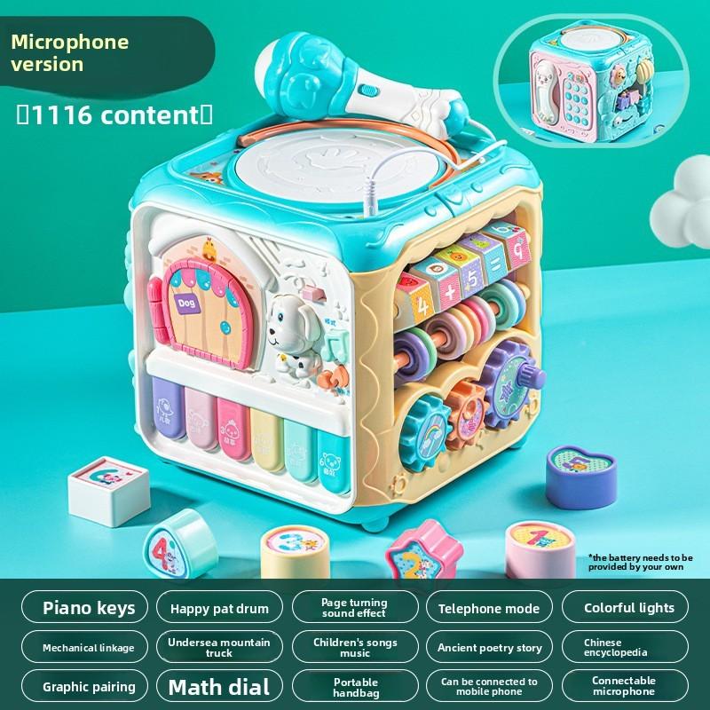 Multifunction Baby Toy With Hammer And Fishing Game For Kids Interactive Play