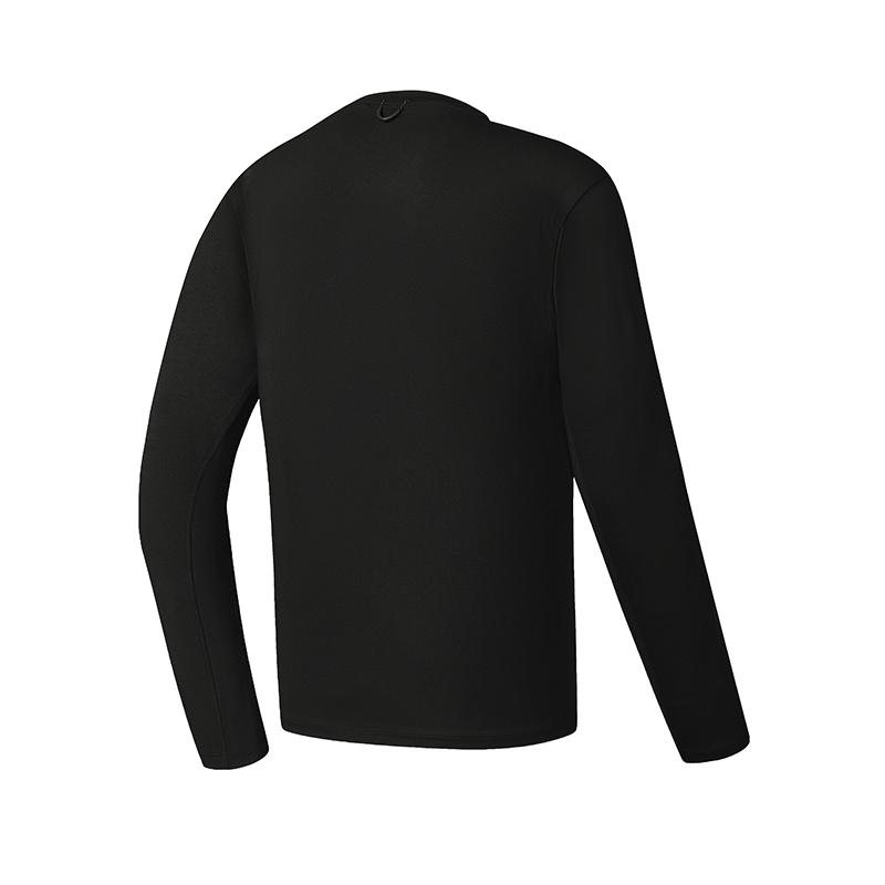 Fila Explore Series Stretchy Breathable Lightweight Casual Minimalist Knit Long Sleeve T-Shirt Men Tops A11M537208F-BK