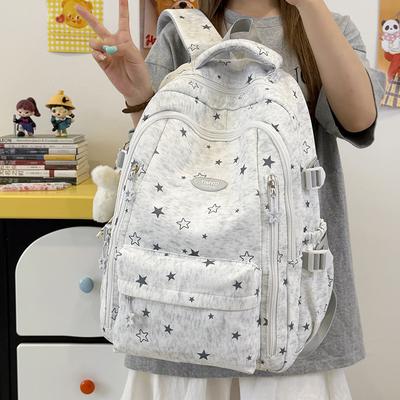 Schoolbag High Value Star Schoolbag Junior High School Girls Primary School Students 1011 New High School Students Backpack Lightweight Backpack