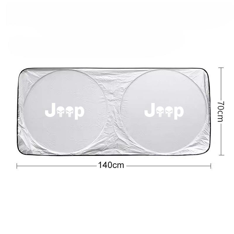 Car Windshield Sun Visor UV Sunshade Protection Shield For Jeep Grand Cherokee Wrangler JK Gladiator Compass Renegade Wagoneer