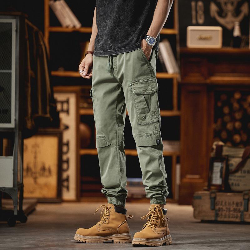 Summer New Retro Overalls Men s Trousers Loose Casual Versatile Trendy Brand Multi-pocket Leggings 28