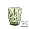 Embossed Glass Tumbler: Versatile Cup for Mouthwash, Juice, Milk, or Beer