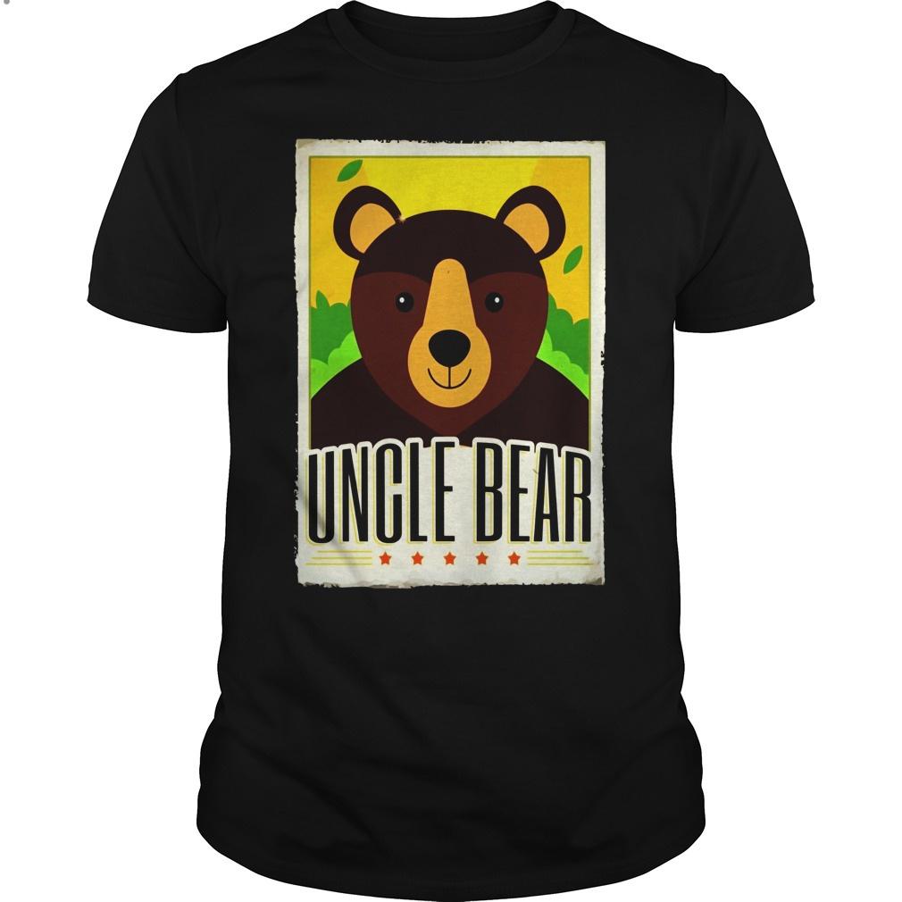 Uncle Bear T-shirt. Uncle Gifts Funny 