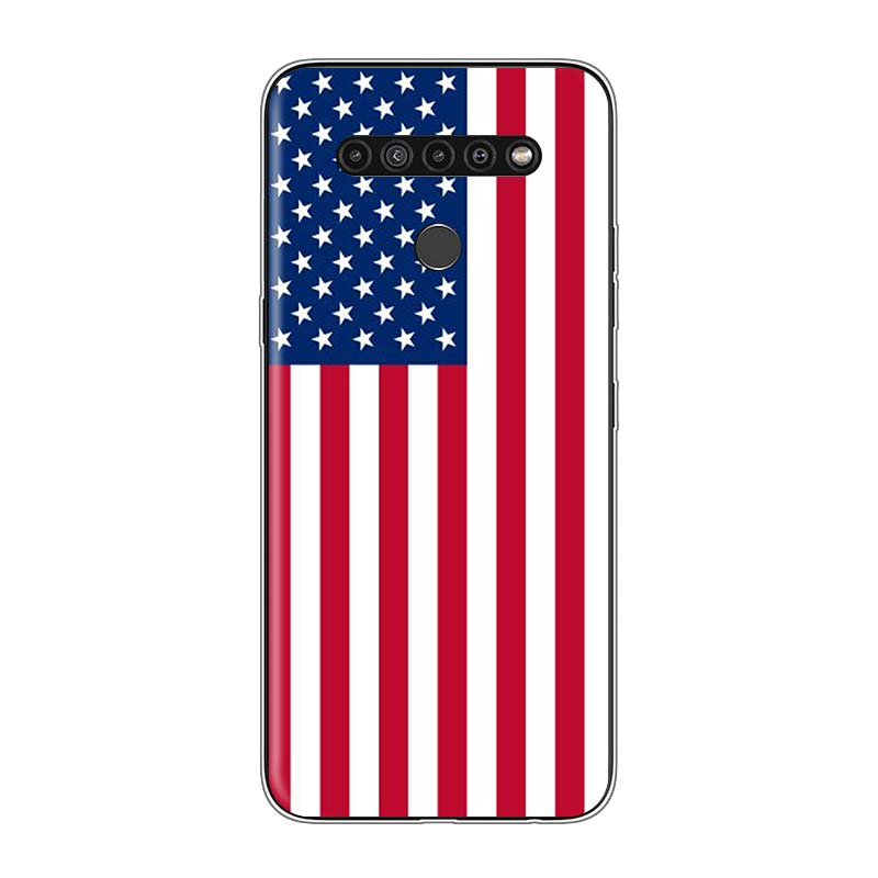 Thin Blue Line American Flag For LG V60 V50S V50 G8X G8S G8 G7 ThinQ 5G K61 K51S K41S K30 K20 Q60 Q9 Soft Phone Case