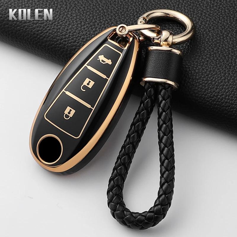 Fashion Tpu Car Key Case Cover For Suzuki Vitara Swift Ignis Kizashi Sx4 Baleno Ertiga Samurai S-Cross Protected Keychain Shell