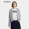 PORTS Women's 3D Heart Jacquard Short Cardigan