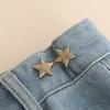 1 Pair Jeans Button Adjustable Clips for Pant Skirts Waist Tightener Buckle Snap Button Adjuster Pin Retractable Button Pants