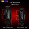 SKMEI Luxury Creative Sport Watch Men Stainless Steel Strap 5Bar Waterproof Digital Wristwatches