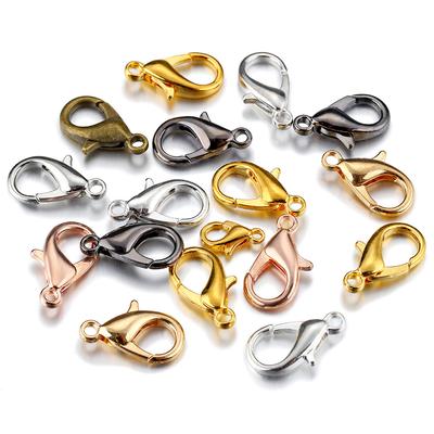 10-21mm 10pcs/lot High Quality Popular Fashion Lobster Clasp Hooks Alloy For DIY Necklace Bracelet Jewelry Making Jewelry Findings Chain Handmade