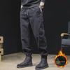 Calças Harem Casuais de Inverno Pesado Masculinas Plus Veludo