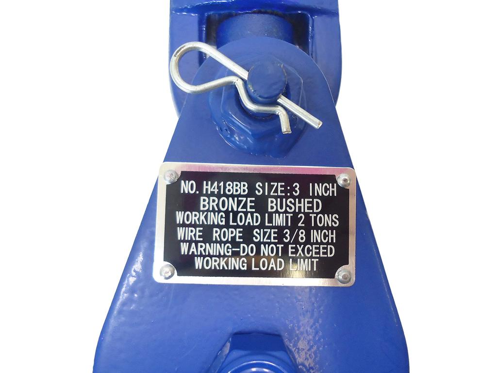 2-ton Snatch Block, Block Pulley, Hook Type, Swivel Type, for Tow Trucks, Loaders, Towing Supplies, Road Service