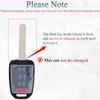 Key Fob Shell Case Replacement Fits for Honda Accord Civic CRV HRV 2013- Keyless Entry Remote Control 4 Button Pad Cover MLBHLIK6-1TA MLBHLIK6-1T