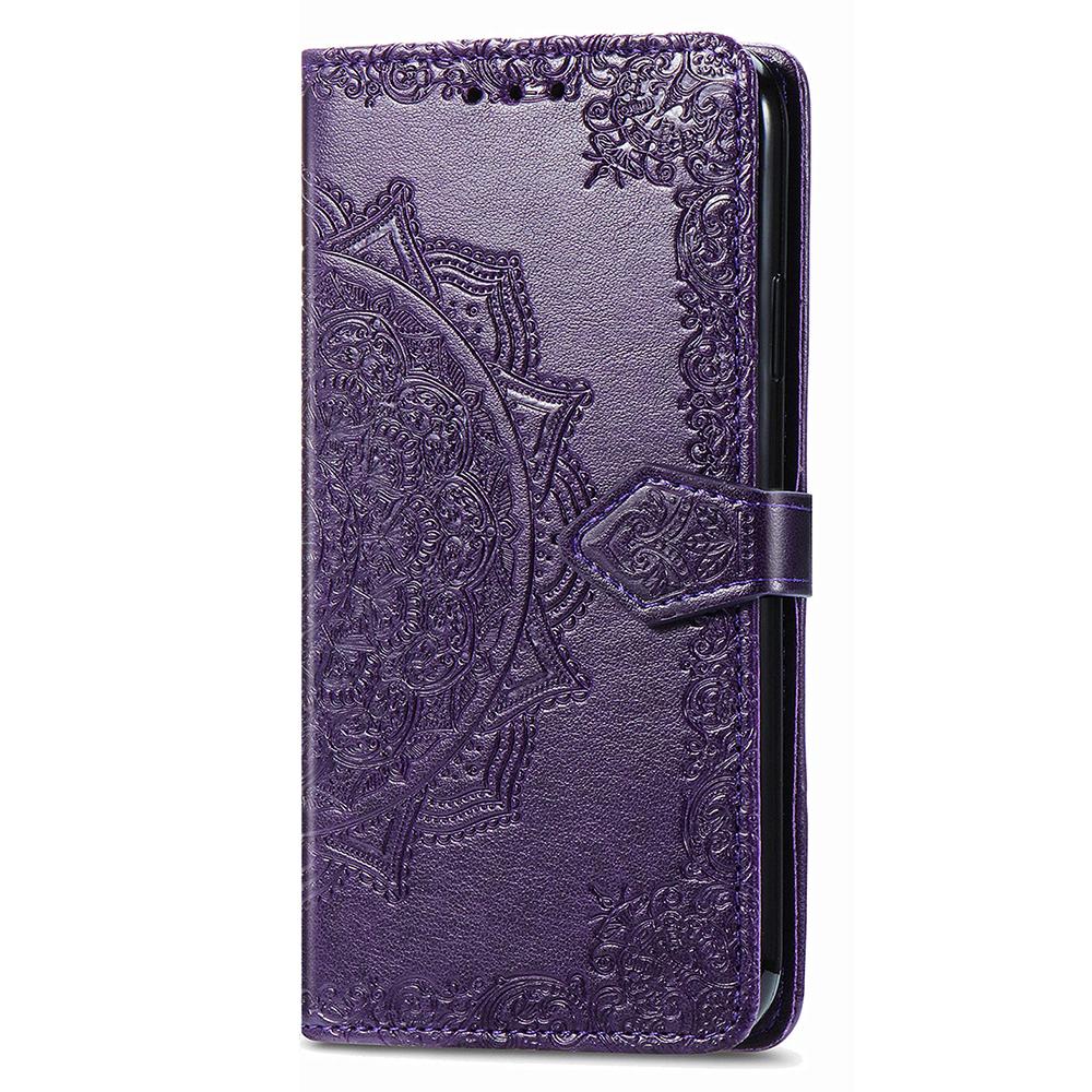 For Samsung Galaxy A35 5G Case Embossed Mandala Floral PU Leather+TPU Phone Cover