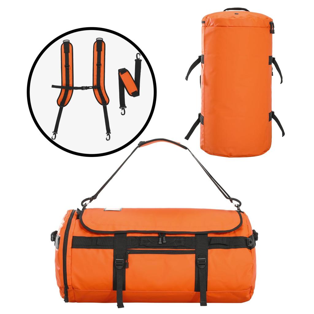 MIER Large Outdoor Duffel Backpack with Shoe Convertible 45L Capacity Compartment, Backpack, Waterproof,