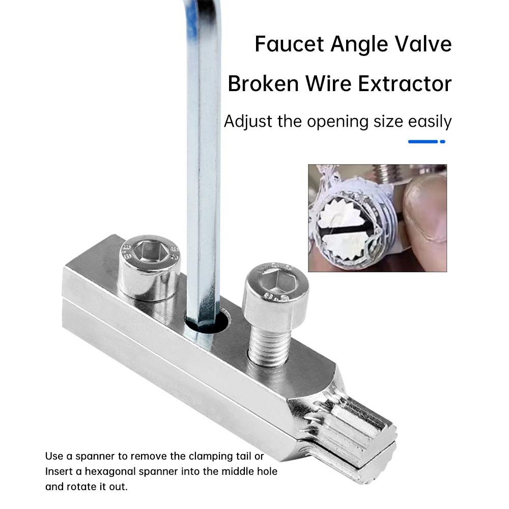 4/6 Point Universal Extractor for Faucet Angle Valve Break Wire&Triangle Valve Head Screws Multifunction Screw Removal Bolt Kit