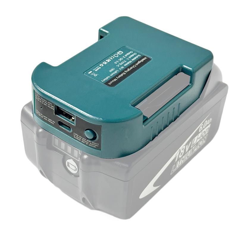 Power Bank Adapter for Makita 18V BL1840 Lithium Battery USB Type-C Fast Charging For Mobile phone and Tablet(NO Battery )