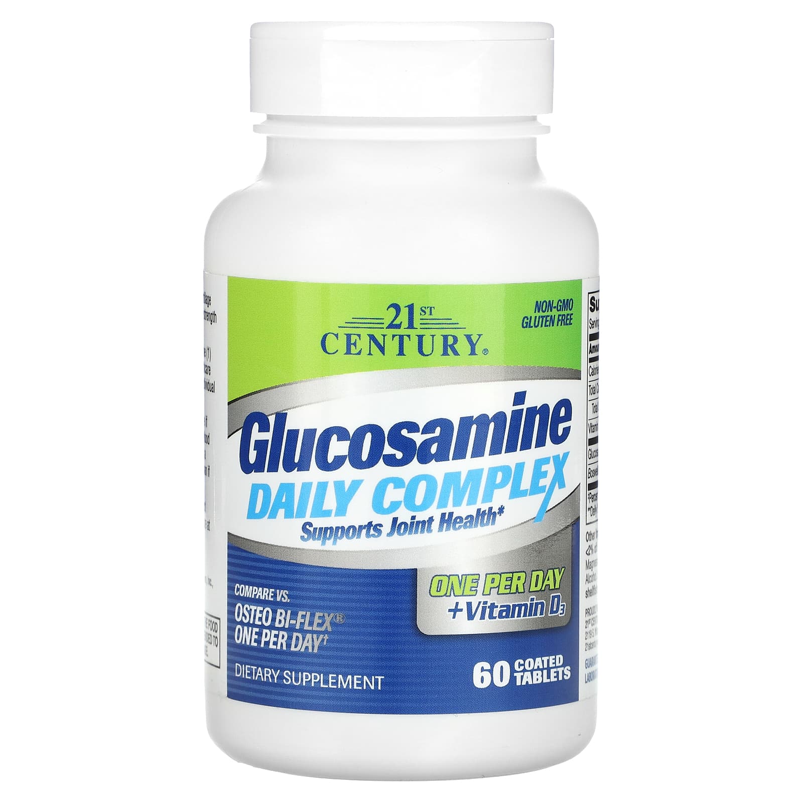 

21St Century, Glucosamine Daily Complex, Coated Tablets 60 Tablets
