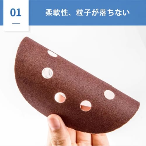 MINBOOT Water-Resistant Sandpaper, 24-Piece Set (320, 400, 600, 800, 1000, 1200, 1500, 2000, 3 Each) Round, 125mm Diameter, 8-Hole Disc Sander, Sandin