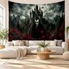 Dracula Wandteppich Heimdekoration Hängendes Tuch Kunst Hintergrundteppich für Schlafzimmer