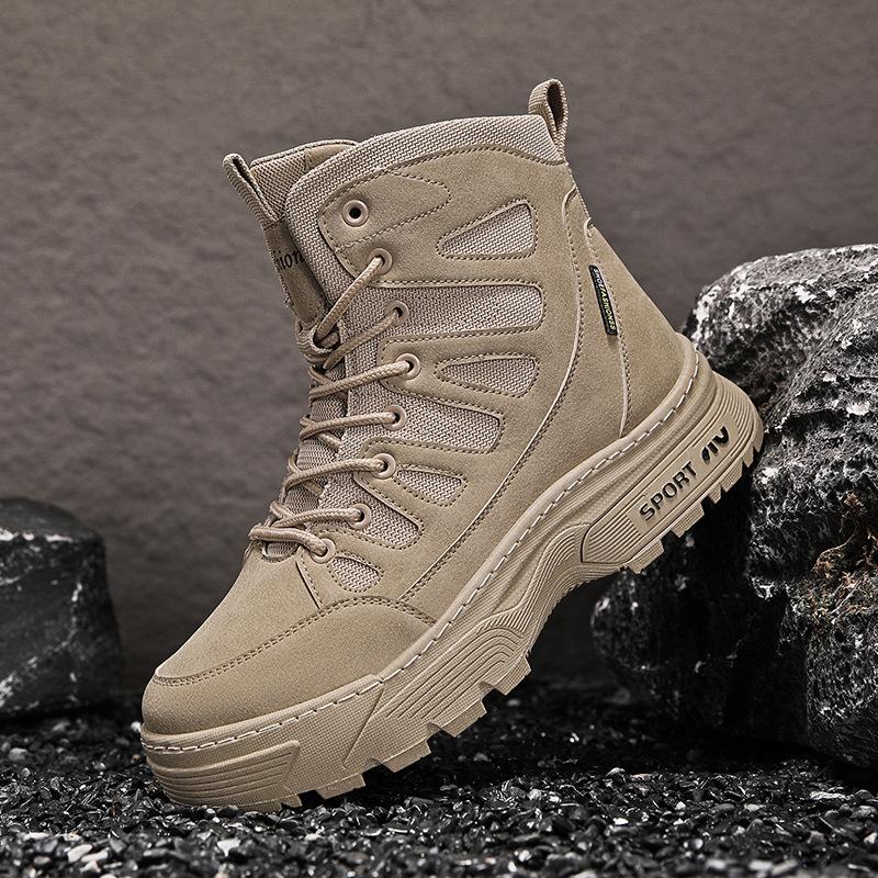 Winter Velvet Warm Cotton Shoes for Leisure Sports, Middle-aged and Elderly Parents, Plus Size Outdoor Hiking Snow Boots