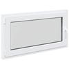 Ventana de Sótano RISOR 110 x 60 cm PVC y Vidrio Blanco