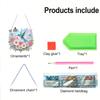 2D/Flat DIY Diamond Painting Set Hanging Diamond Art Kits Rhinestone Diamond Art Window Pendants Home Wall Decoration Crafts