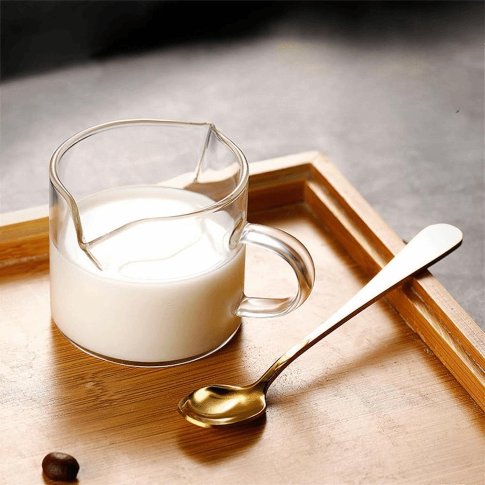 2 Piece 2 Flow Guide Port Glass Coffee Cup Set 120 ML Milk Cup Multi-purpose Espresso Cup Set  Bar