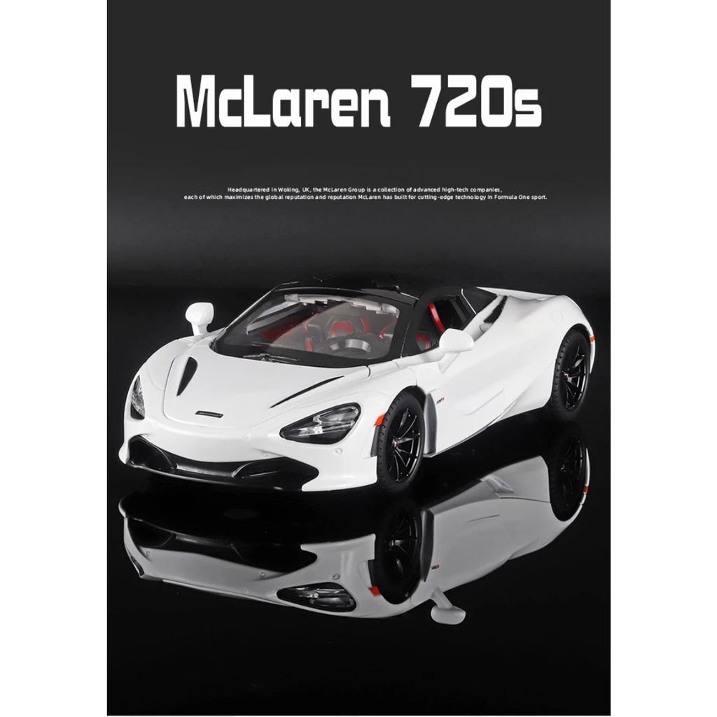 1/24 Scale McLaren 720S Alloy Sports Car Model Diecast and Toy Metal Vehicle Car Model High Simulation Collection Gift for Children