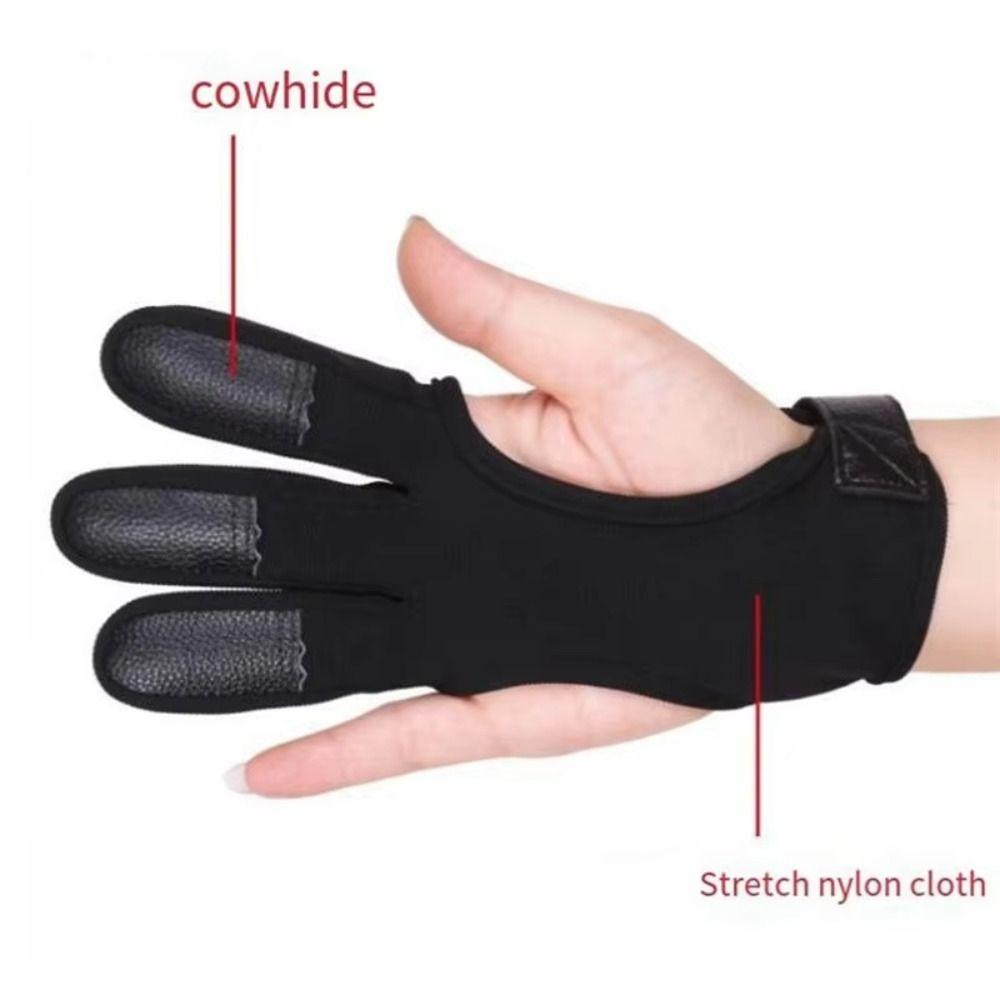 Breathable Recurve Bow Gloves Non-Slip Shooting Protective Gloves Teenagers Use