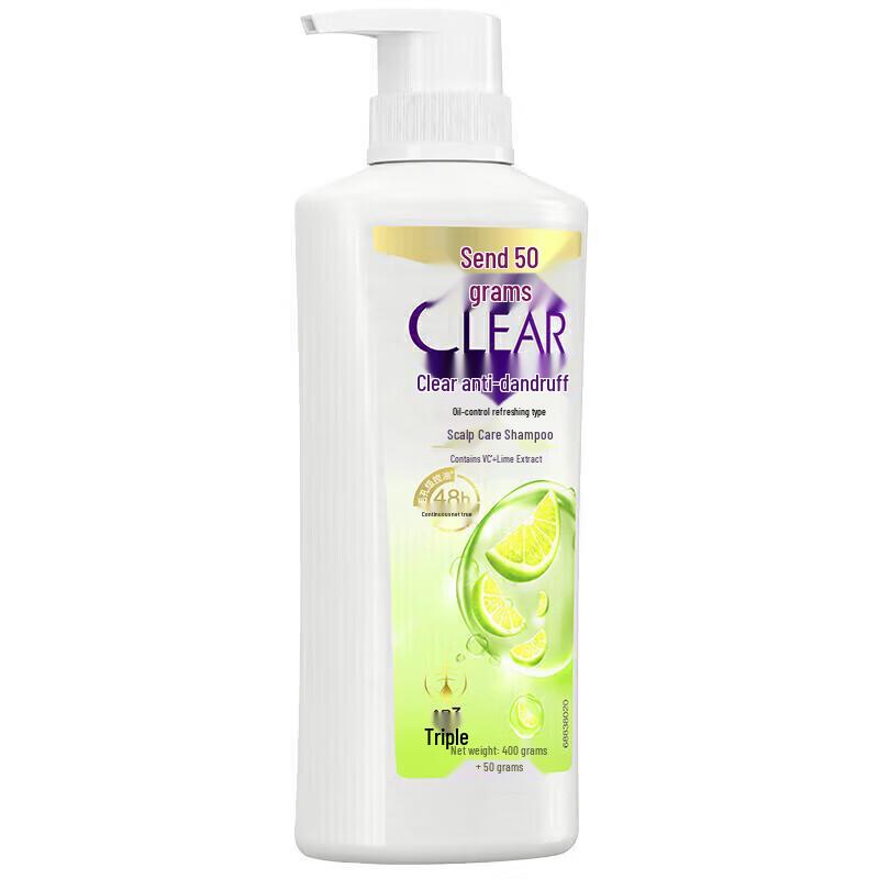 Clear Anti-Dandruff Oil Control Scalp Care Shampoo 450g