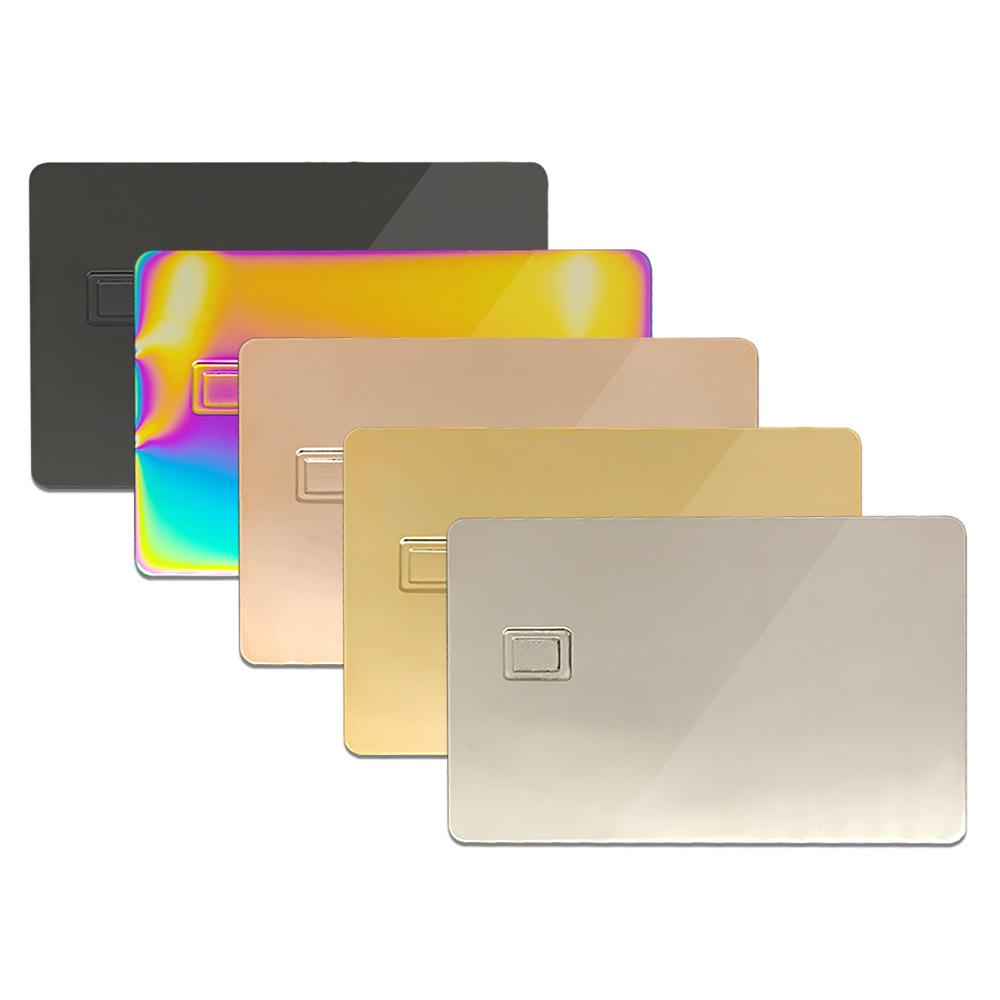 Premium 24K Gold-Plated 304 Stainless Steel Credit Card with IC Chip & Magnetic Stripe