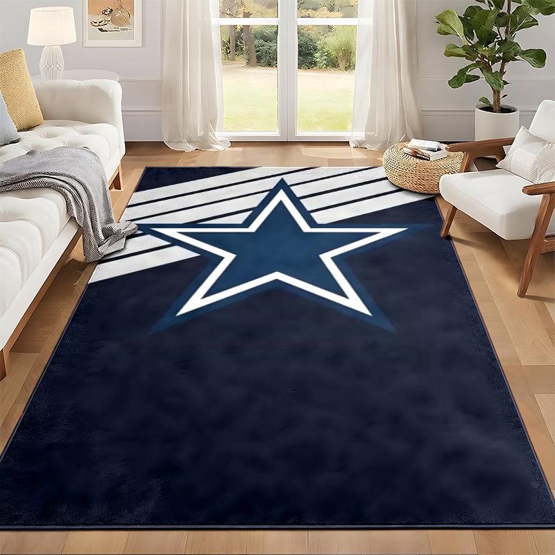 Dallas Cowboys Carpet Door Mat for Living Room or Bedroom Protective Mat Under Chair Office Decoration Christmas Gift Birthday Present