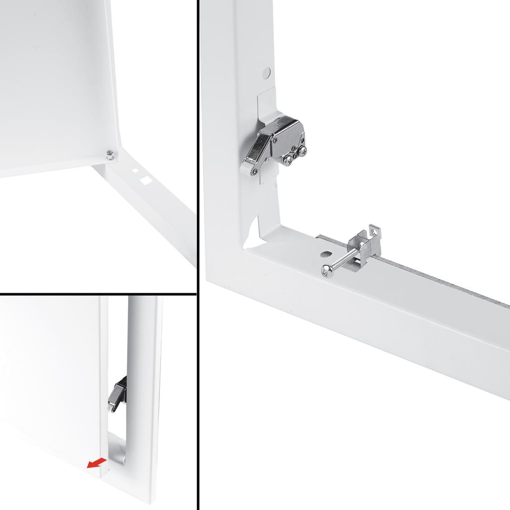 White Metal Inspection Door 150X200 Mm